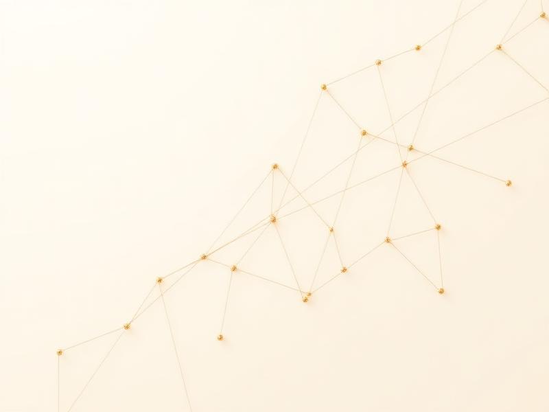 Delicate golden threads woven together